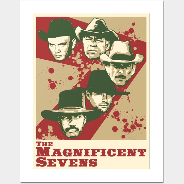 The Magnificent Sevens Wall Art by robotrobotROBOT